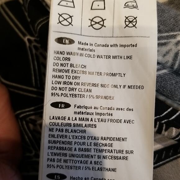 Joseph Ribkoff New Zig Zag Palazzo Pants Flowy Wide Leg Black Grey Taupe Plus 18 - Picture 14 of 14